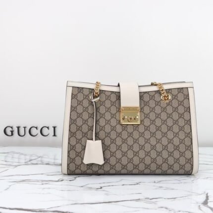 Gucci quality, original leather, model number 479197 apricot white ◆ Dimensions: W35xH23xS14cm.