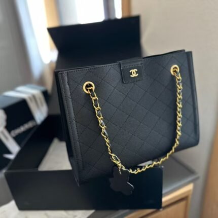Vintage chanel tote bag tote size 25cm