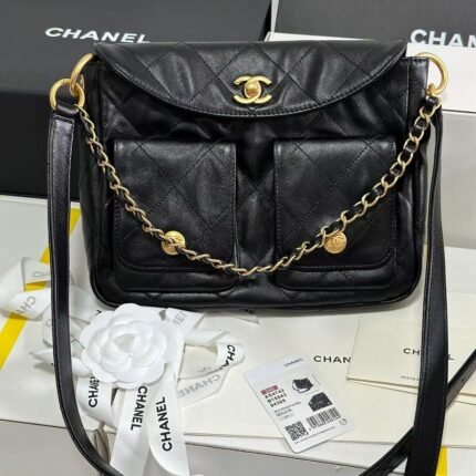chanel24p [original small] new hippie hobo messenger bag, size: 20 * 25 * 5cm Model:as4743