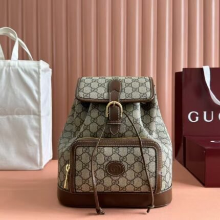 Gucci [original leather Configuration full set of packaging] new meo vintage. series shopping bag Model 674147. size 26.5x30x13.