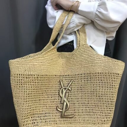 24 spring and summer new icare maxi tote raffia handbag Size:58*43*8cm 38*43*8cm (Medium size wallet included)